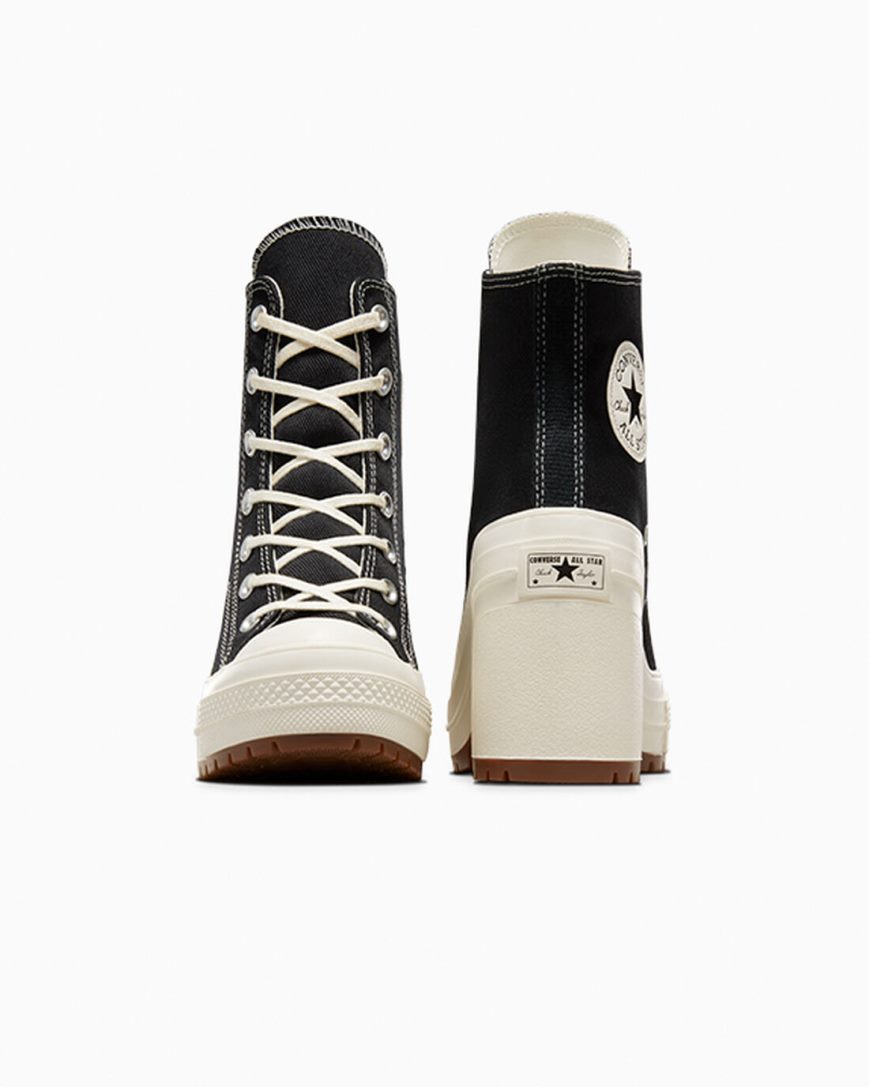 Tenisi Inalti Dama Converse Chuck 70 De Luxe Heel Negrii | RO SQDT13384